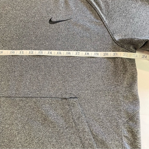 Nike Men's Dri-Fit Dark Gray Short Sleeve Hoodie Size Large - Picture 9 of 9
